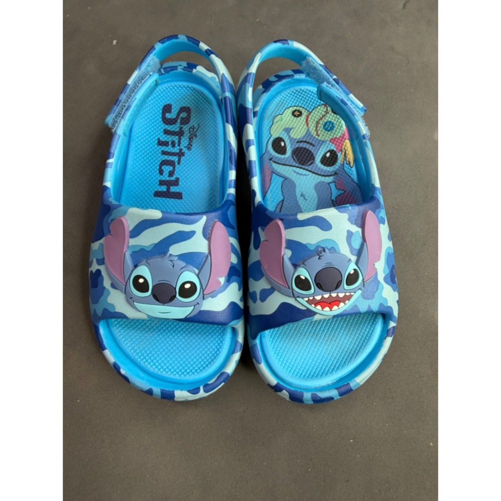 Disney Lilo and Stitch Blue Camo Sandals Kids Slides WMBTS128AC001-1126